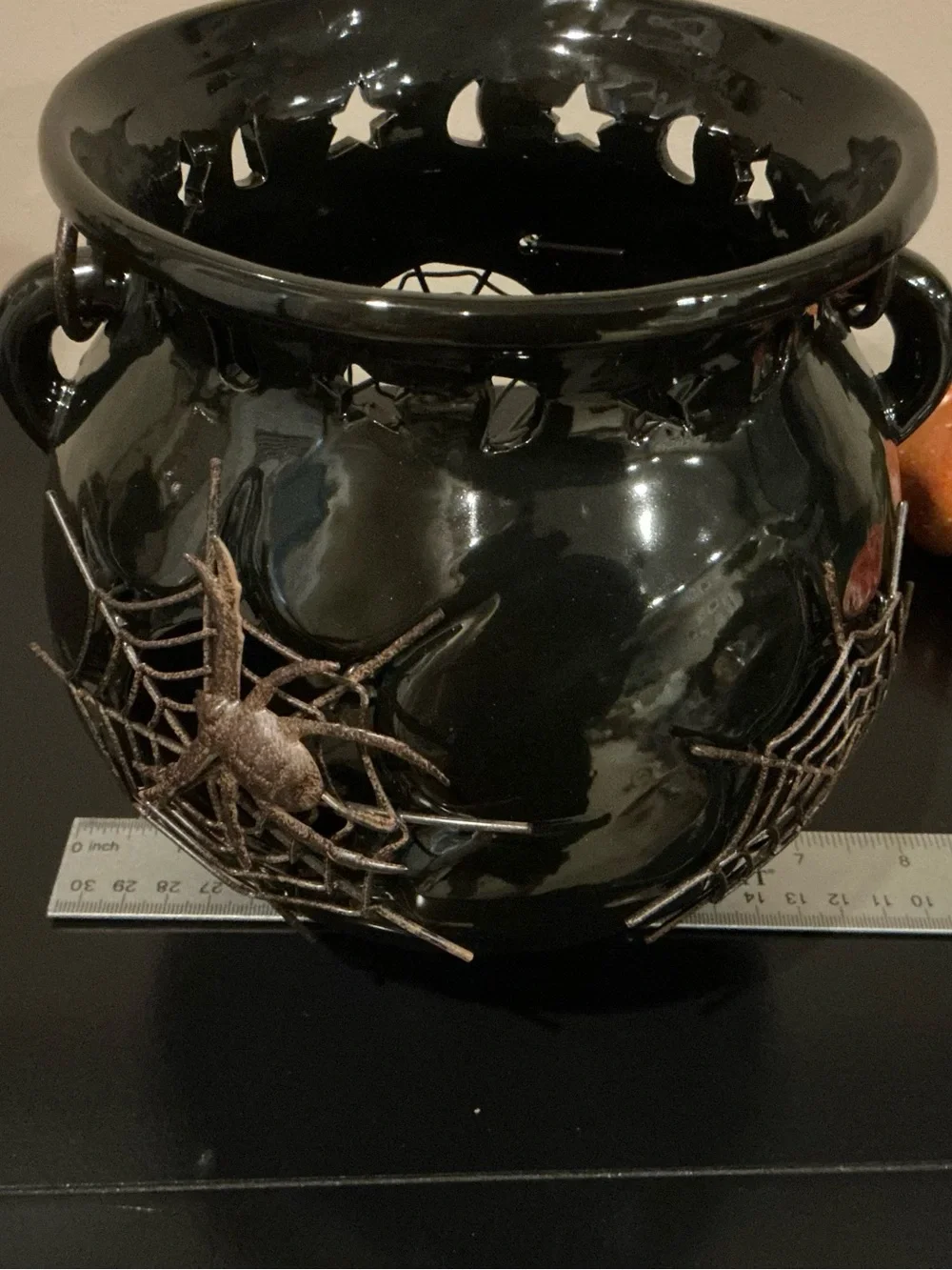 Ceramic Halloween Witch’s Brew Cauldron Luminaria 🧙